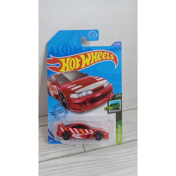 HOT WHEELS CUSTOM 01 ACURA INTEGRA GSR SPEED BLUR RED - Picture 1 of 6